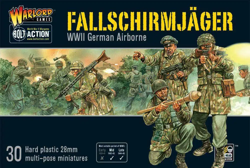 Bolt Action Fallschirmjager WWII German Airborne Miniatures