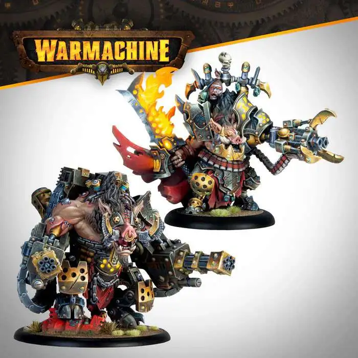 Warmachine Warjack/Warbeast Emperor Carver Ultimus Esquire III & War Boar MMD47 Miniature