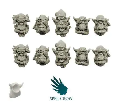 Umbra Turris Conversion Bits Orcs Freebooters Heads Miniatures [Version 2]