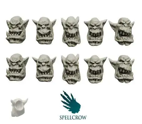 Umbra Turris Conversion Bits Orcs Yelling Heads Miniatures