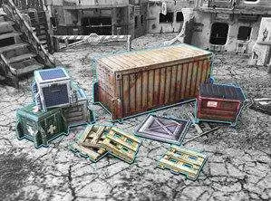 Battle Systems Table Top Games & Terrain Shipping Container Terrain Set [10 Pieces ]