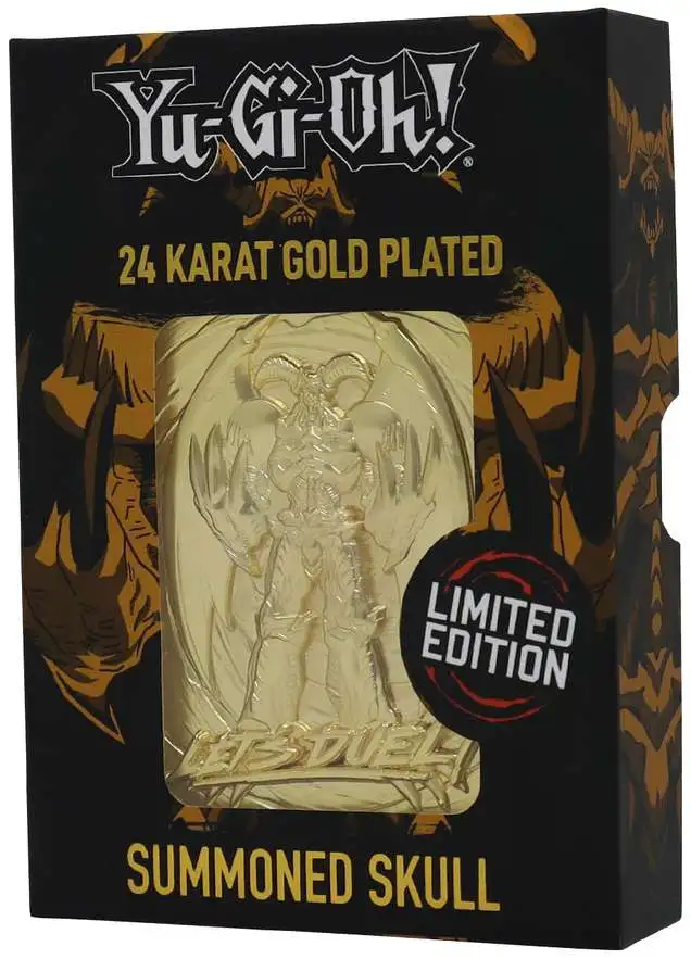 YuGiOh! Summoned Skull Limited Edition 24K Gold Metal Card