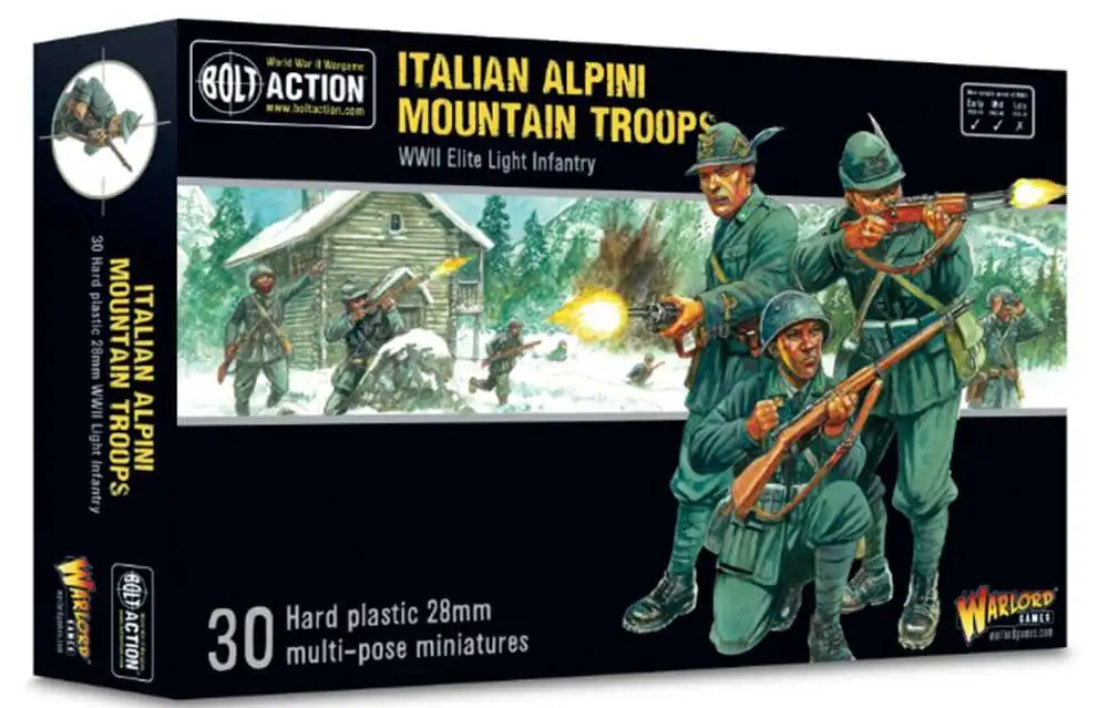 Bolt Action Italian Army Italian Alpini Mountain Troops Miniatures