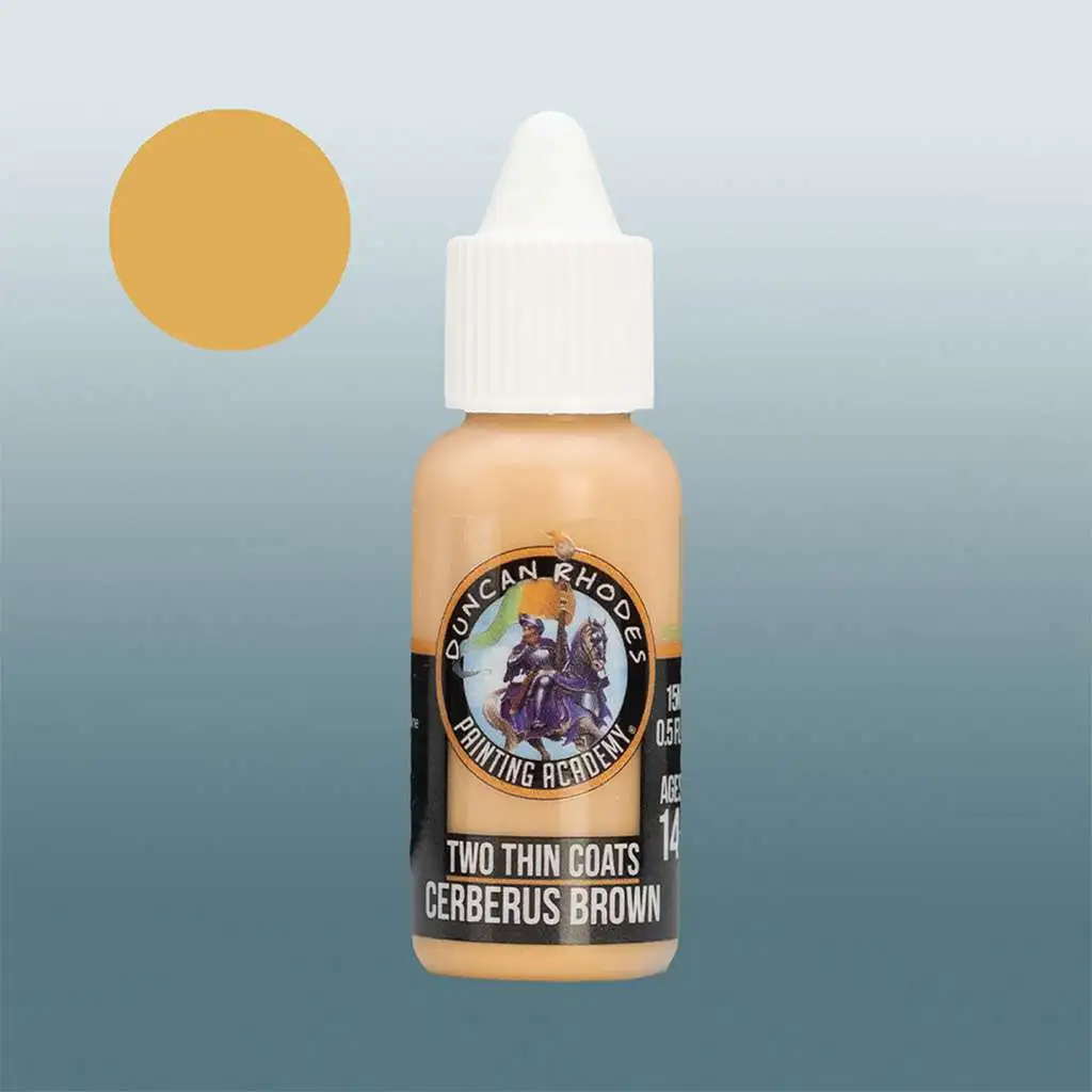 Two Thin Coats Cerberus Brown Paint