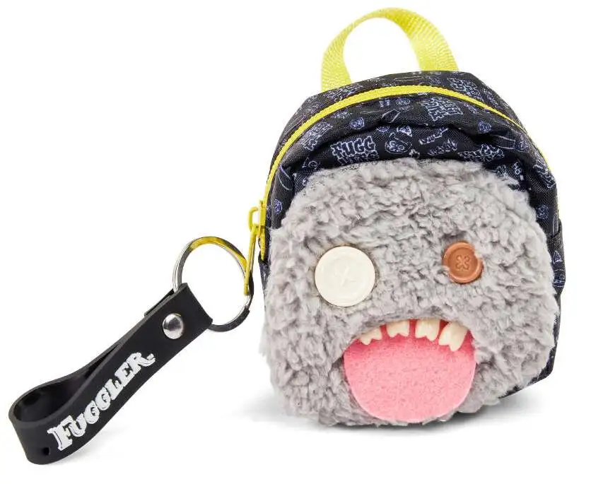 Fuggler Gray Mini Backpack [Notebook, Stickers, Keyring & Markers]