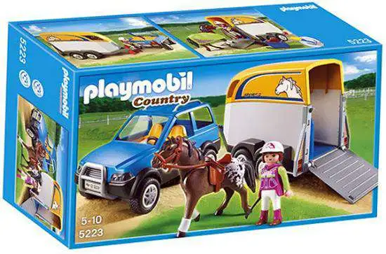 blotte Army sweater Playmobil Country SUV Horse Trailer Set 5223 - ToyWiz