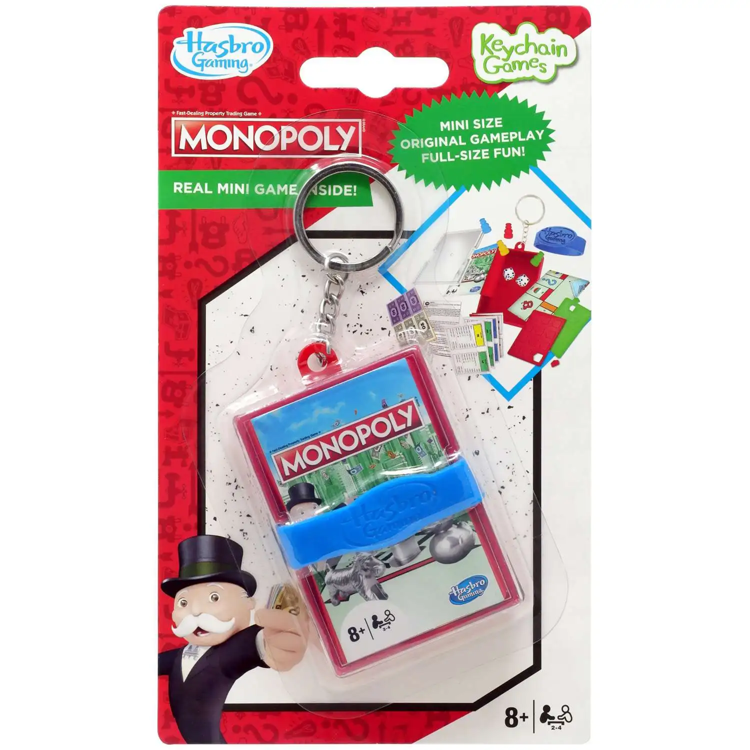 Hasbro Gaming Keychain Games Monopoly