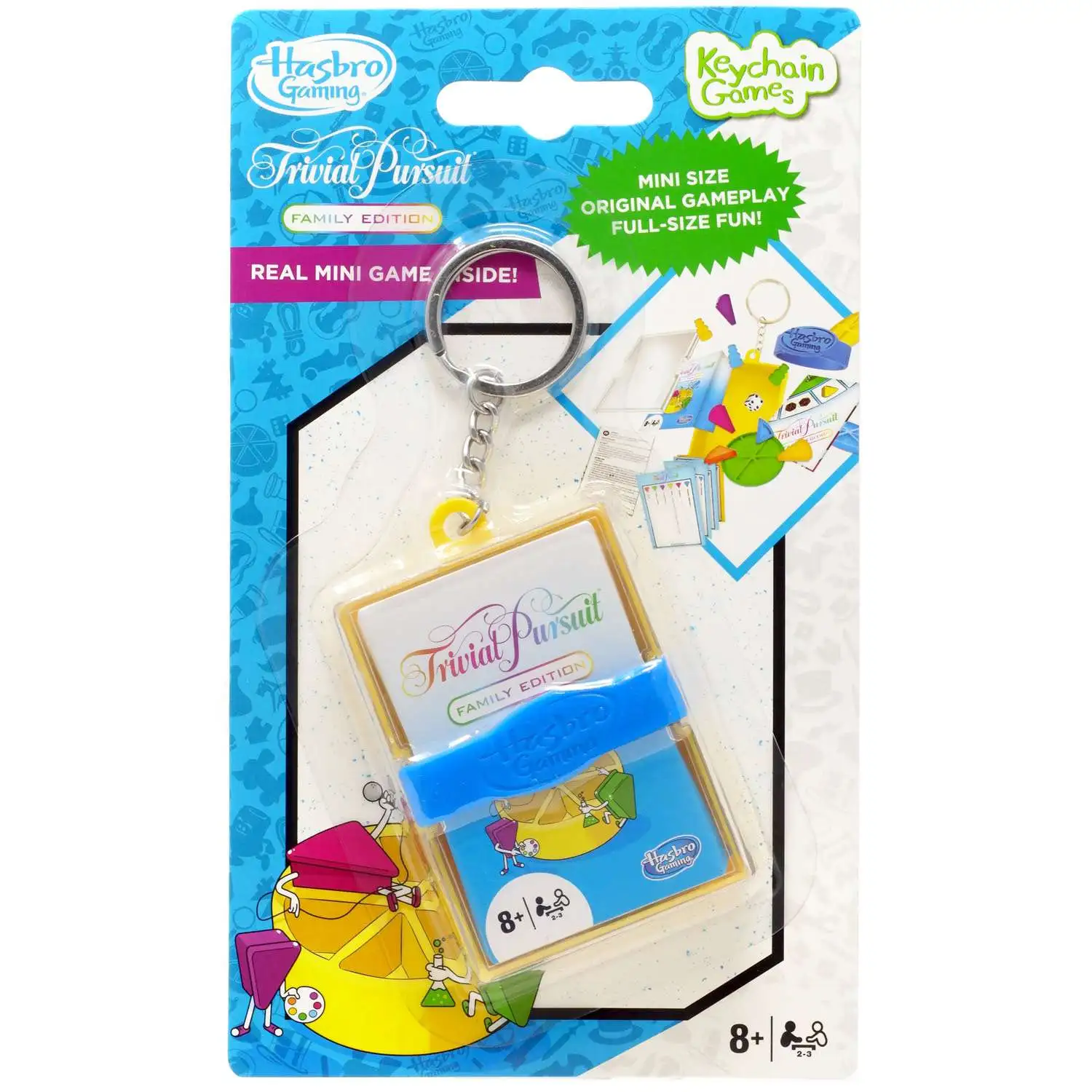 Hasbro Gaming Keychain Games Trivial Pursuit