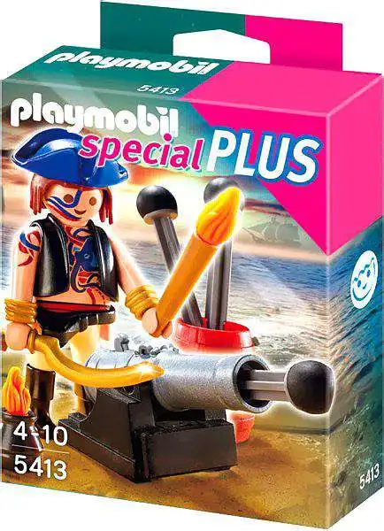 Playmobil Special Plus Pirate & Cannon Set #5413 [Loose]