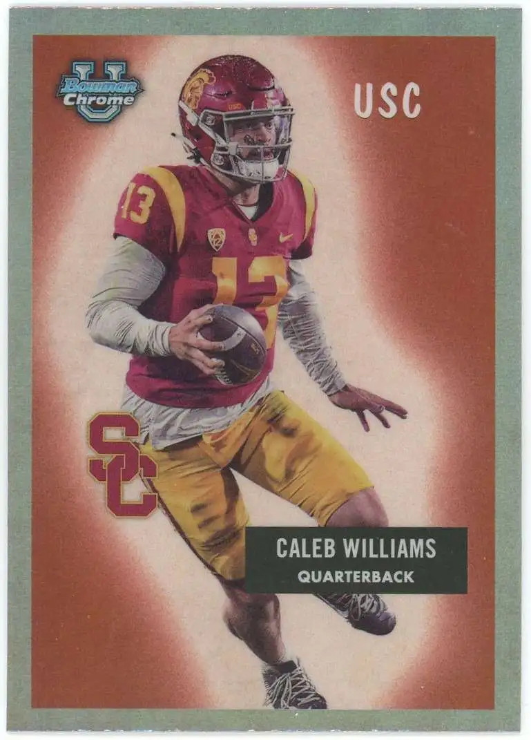 NFL 2023 Bowman Chrome U Caleb Williams #55BF-1 [Rookie, 1955]