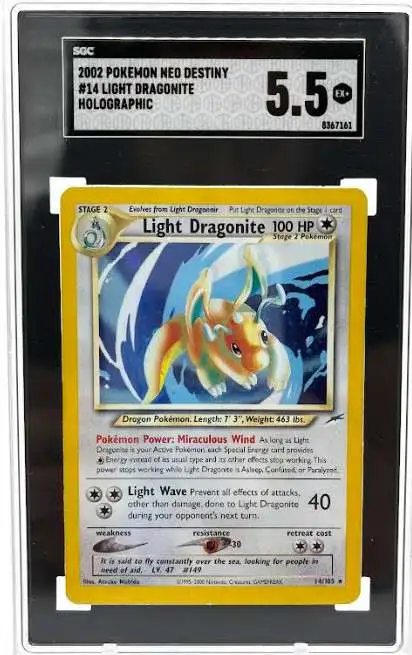 PSA 9 shops light dragonite