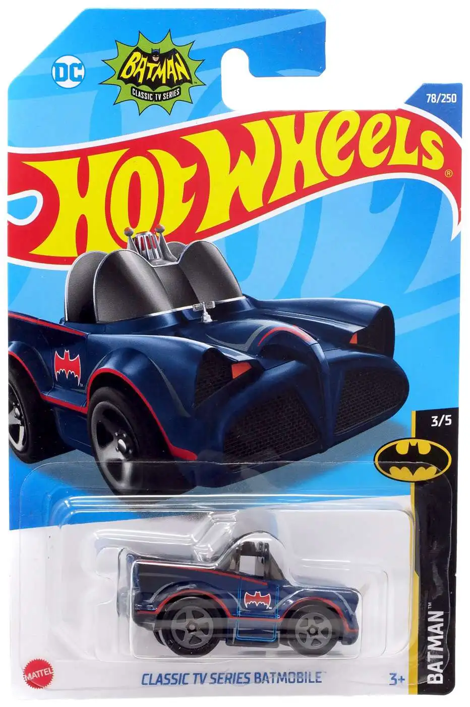 Carro Hot Wheels 1:50 Batman Classic Tv Series Batmobile