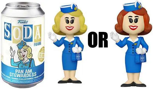 Funko Pan Am Vinyl Soda Stewardess Limited Edition of 10,000! Figure [1 RANDOM Figure, Look For The Chase!]