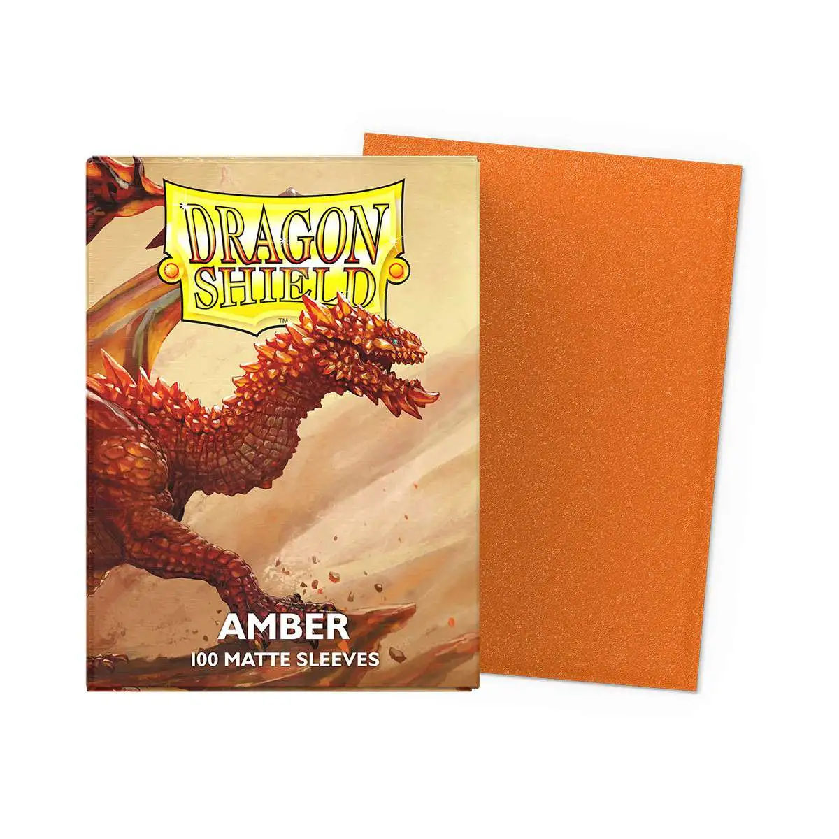 Dragon Shield Matte Amber Card Sleeves