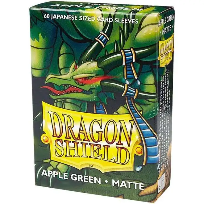 Dragon Shield Matte Apple Green Japanese Card Sleeves [60 Count]