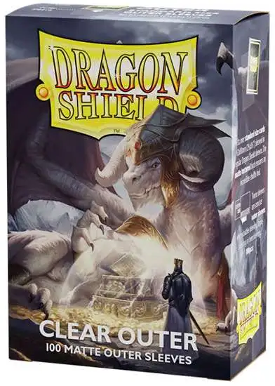 Dragon Shield Matte Clear Outer Standard Card Sleeves [100 Count]