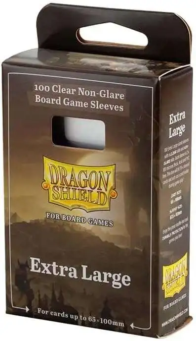 Dragon Shield Board Game Clear Non-Glare Extra Large Card Sleeves 100 Ct,  Extra Large Arcane Tinmen - ToyWiz