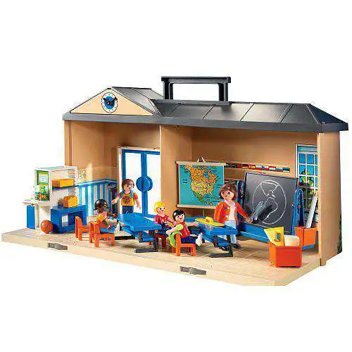 Playmobil School Set 5941 - 51 pieces - Take Along set - Children & Teacher  NEW