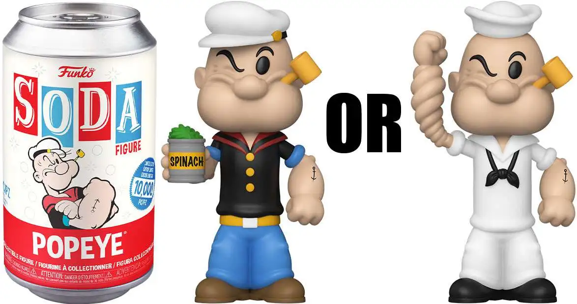 Funko Vinyl Soda Popeye Limited Edition of 10,000! Figure [1 RANDOM Figure, Look For The Chase!]