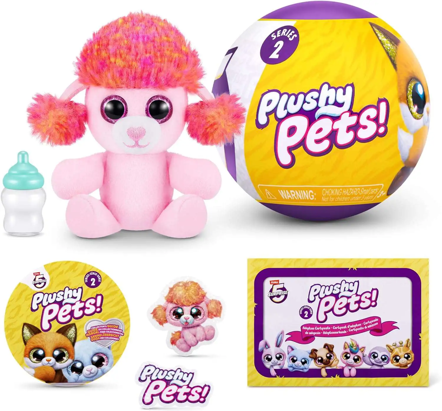 5 Surprise Plushy Pets Series 1 Mystery Pack 1 RANDOM Mini Plush Figure  Zuru Toys - ToyWiz