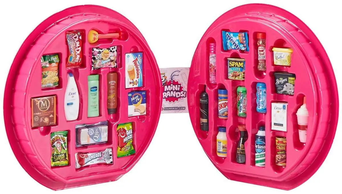 5 Surprise Mini Brands Collectors Case Series 1 by Zuru (Includes 2 Mini  Toys) Red