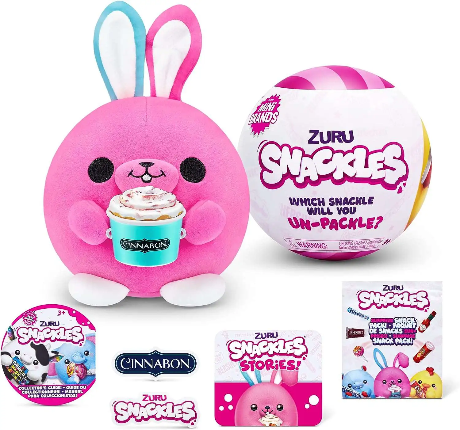 5 Surprise Mini Brands! Snackles Series 1 SMALL Mystery Pack [1 RANDOM  Squishable Plush]