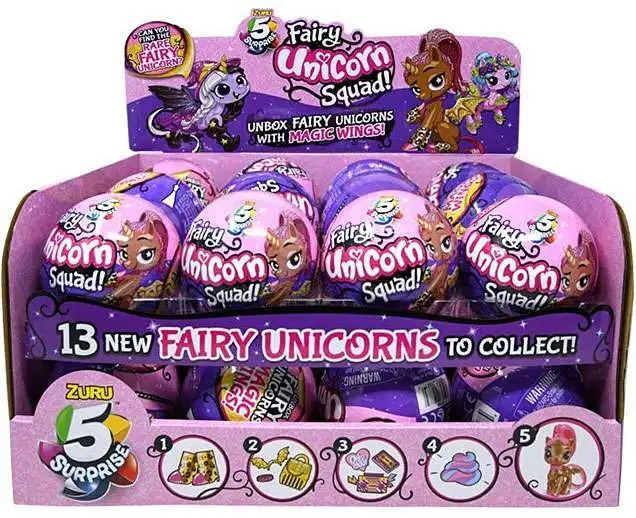 5 Surprise Unicorn Squad Series 3 Fairy Mystery Box [24 Packs]