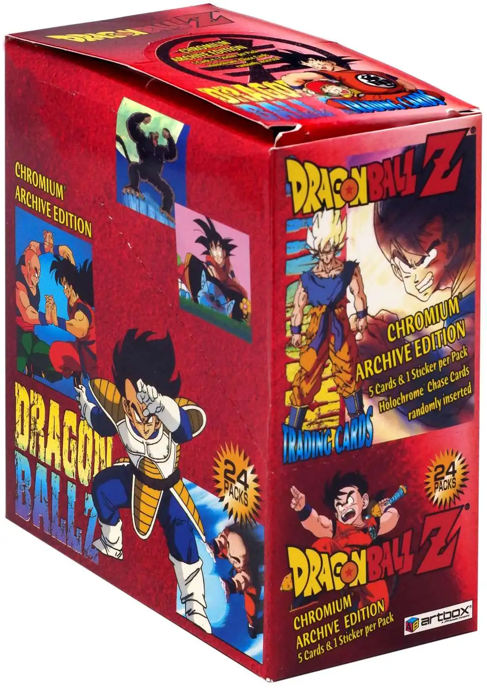 DragonBall Z Chromium Archive Edition 4 Sealed Booster Packs Artbox 