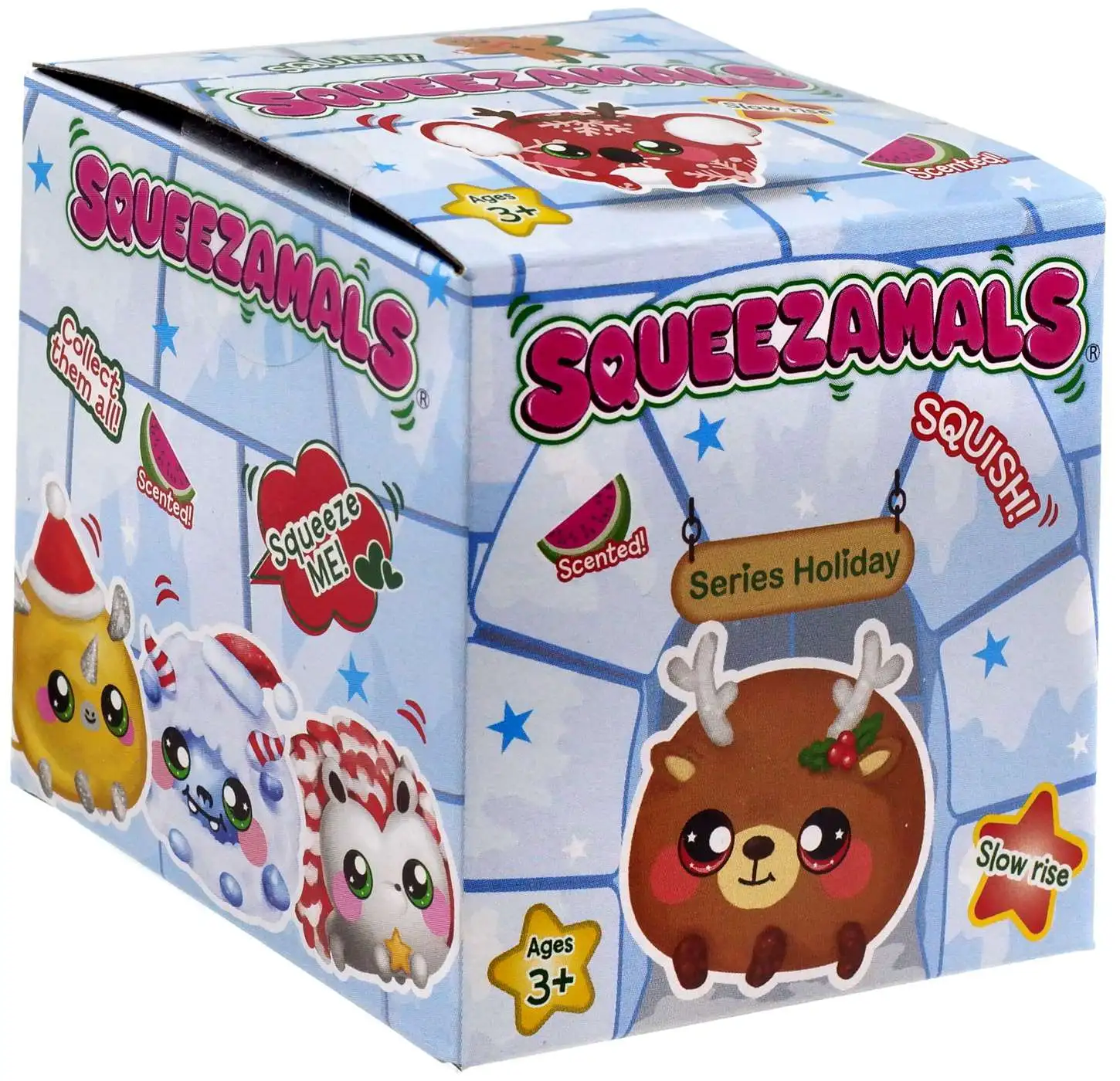 Squeezamals Micro Holiday Series Surprise Calendar - 12 Pack