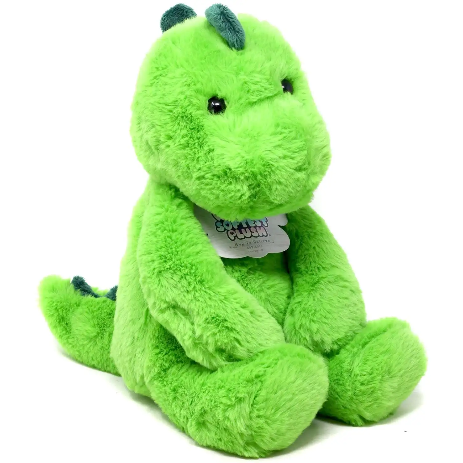 World's Softest Plush Green Dano Dino 14-Inch Plush