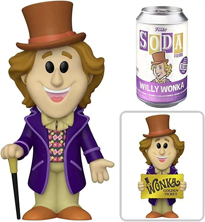 Funko Charlie and the Chocolate Factory Vinyl Soda Willie Wonka Limited Edition of 10,000! Figure [1 RANDOM Figure, Look For The Chase!]