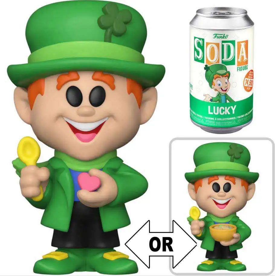 Funko General Mills Vinyl Soda Lucky Leprechaun Limited Edition of 14,500! Figure [Look for the Chase]