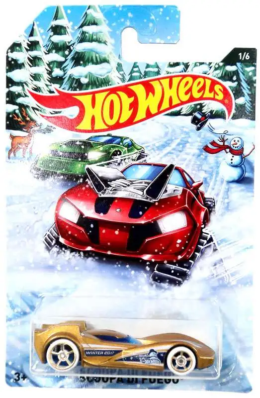 Hot Wheels 2017 Holiday Hot Rods Scoopa Di Fuego Diecast Car #1/6