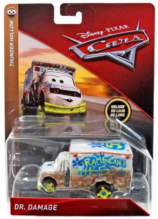 Damage Thunder Hollow Neu/New Mattel Disney Pixar Cars 3 Diecast Deluxe Auto Dr 