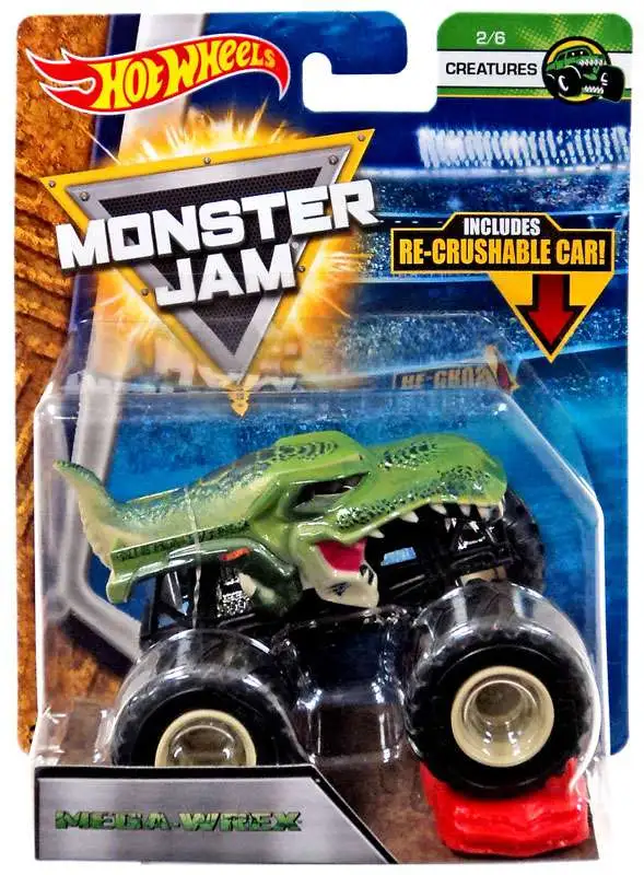 Hot Wheels Monster Jam Mega Wrex Diecast Car #2/6 [Creatures, Damaged Package]