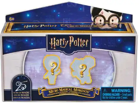 Harry Potter Wizarding World Micro Magical Moments 25th Anniversary 1.5-Inch Mystery Figure 2-Pack [2 RANDOM Figurines with Accessory] (Pre-Order ships May)