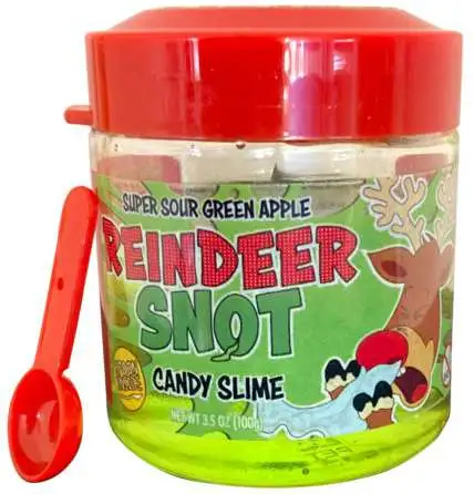 Reindeer Snot Super Sour Green Apple Candy Slime