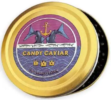 Candy Caviar Black Raspberry 1.5oz Candy Tin