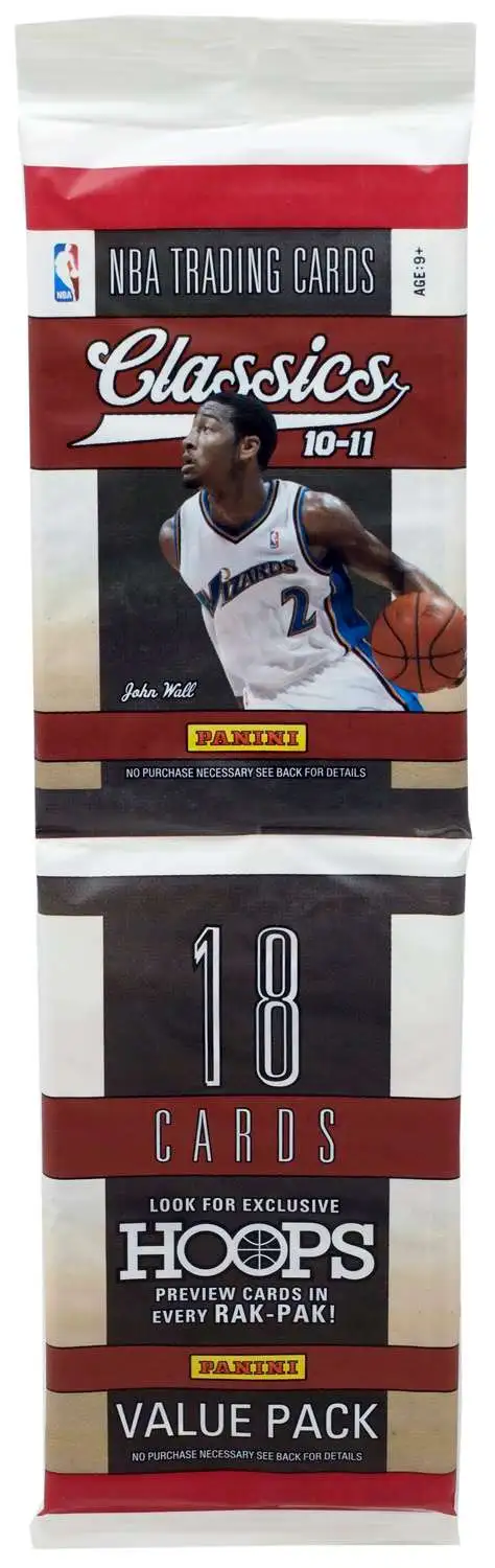 NBA Topps 2010-11 Classics Basketball Trading Card RETAIL Rak Pak [18 Cards]