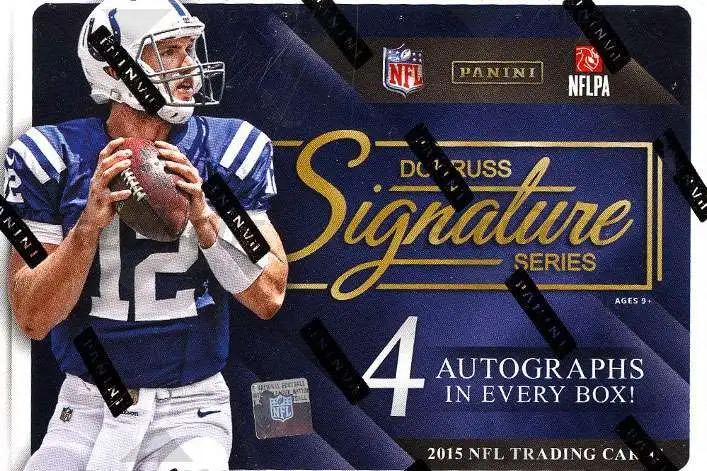 NFL Donruss 2015 Signature Football Trading Card HOBBY Box [4 Autographs]