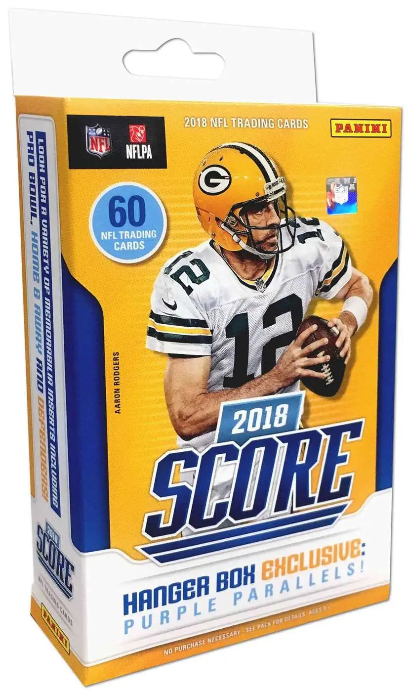NFL Panini 2018 Score Football Trading Card HANGER Box 60 Cards ToyWiz