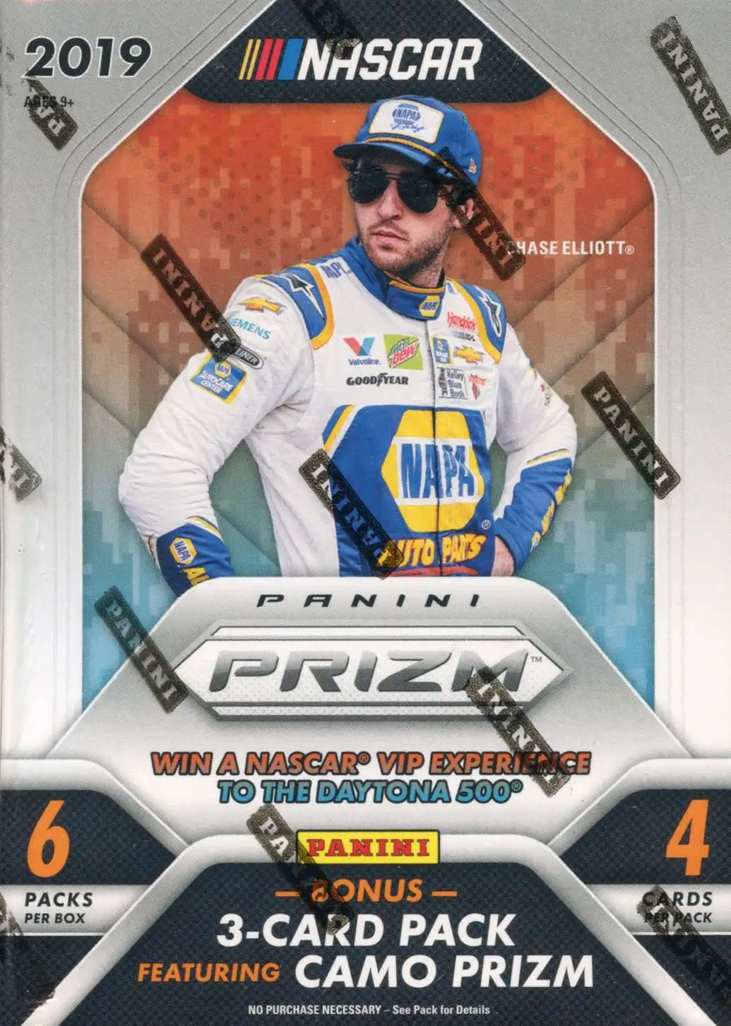 NASCAR Panini 2019 Prizm Racing Trading Card BLASTER Box [6 Packs]