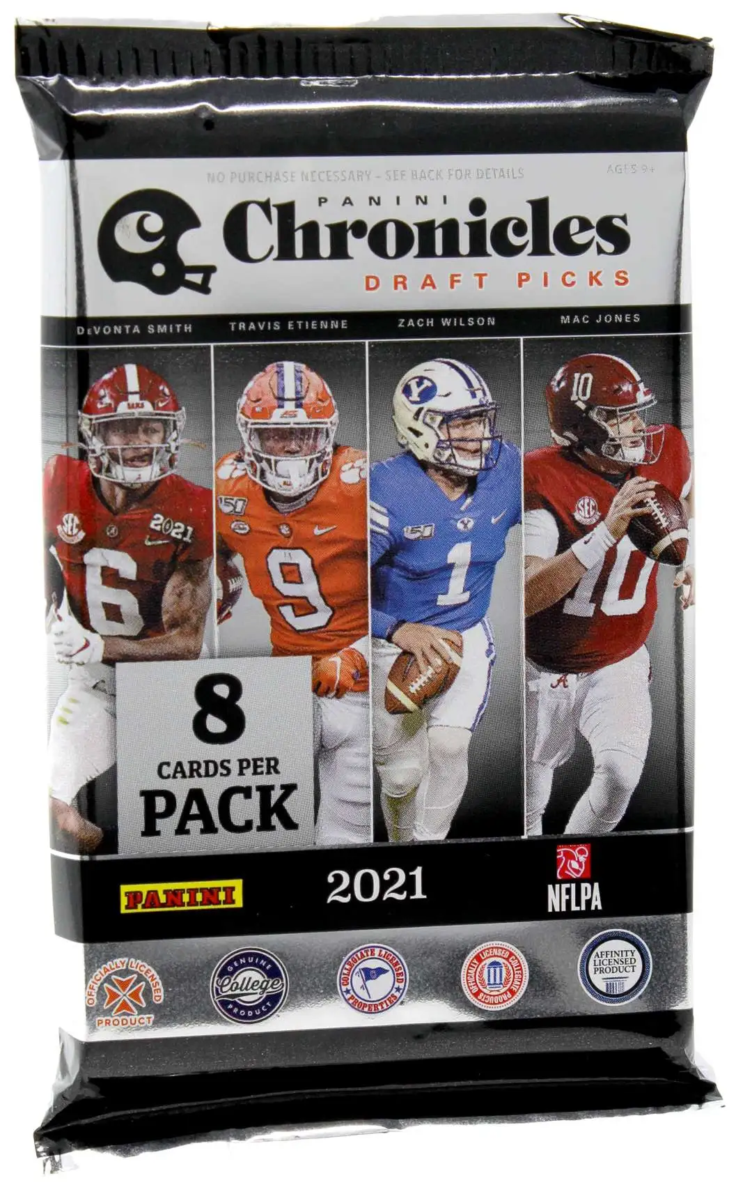 NFL Panini 2021 Chronicles Draft Picks Football Trading Card HOBBY Pack [8 Cards]