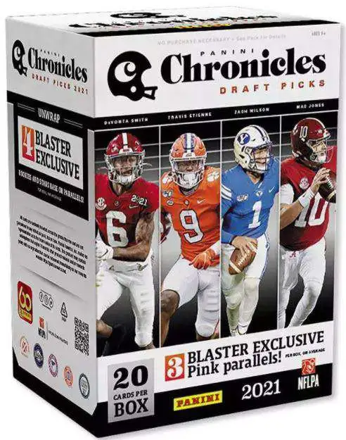 2022 Panini Chronicles Draft Picks Football 6-Pack Blaster Box (Pink  Parallels!)