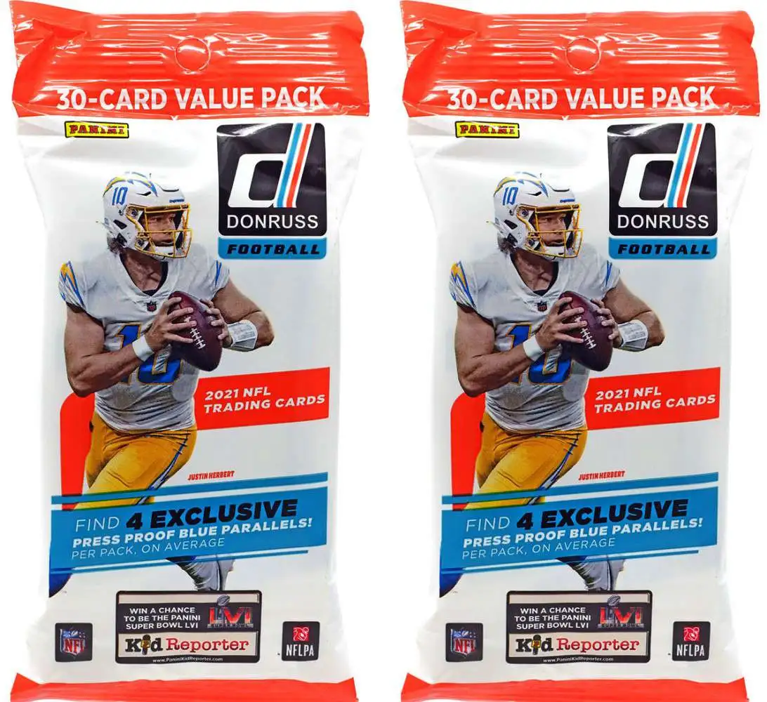 NFL Panini 2021 Donruss Football Trading Card RETAIL Pack (8 Cards)