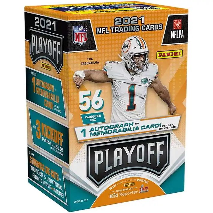 NFL Panini 2021 Playoff Football Trading Card BLASTER Box [7 Packs, Kickoff Parallels!]