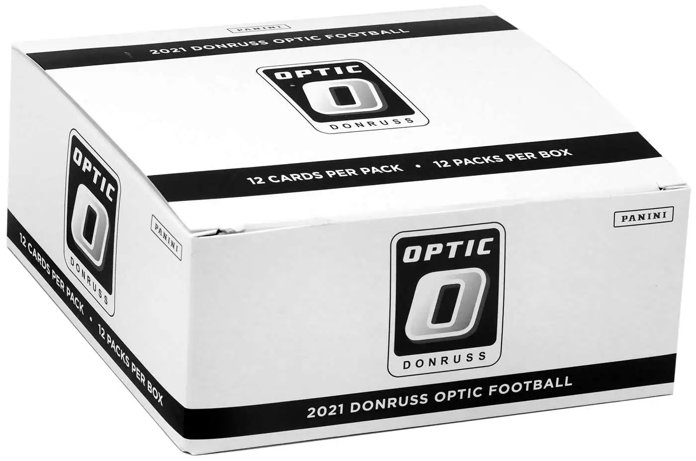 NFL Panini 2021 Donruss Optic Football Trading Card VALUE Box [12 Packs, Rated Rookies Green Velocity Parallels]