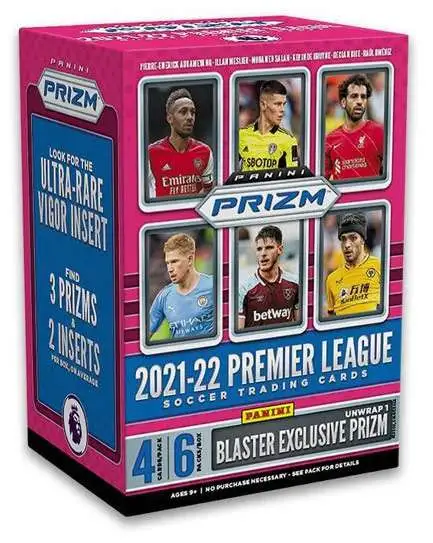 Panini Prizm 2021-22 Premier League Soccer Trading Card BLASTER Box [6 Packs]