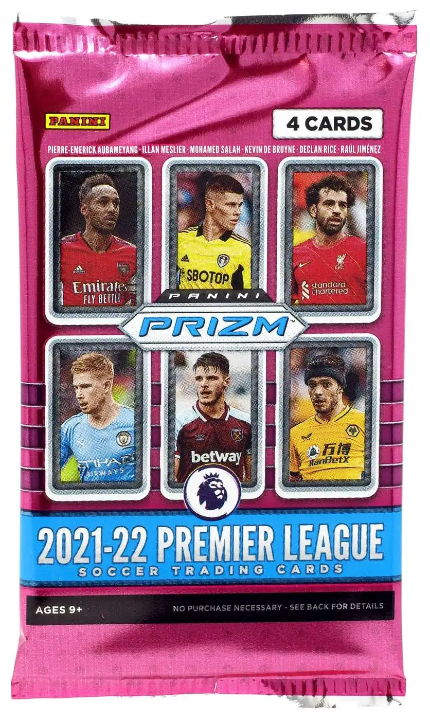 Panini Prizm 2021-22 Premier League Soccer Trading Card BLASTER Pack [4 Cards]