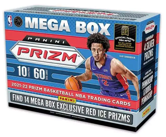 NBA Panini 2021-22 Prizm Basketball Trading Card MEGA Box [6 Packs]